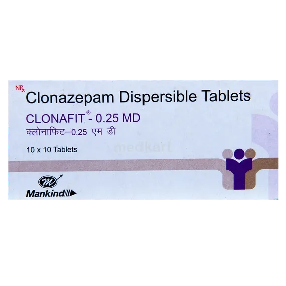 clonafit 0.25mg tablet 10's